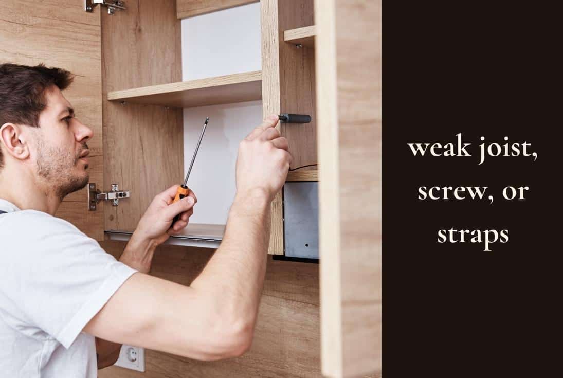 Cabinet Pulling Away From Wall? - (Easy Fix!)